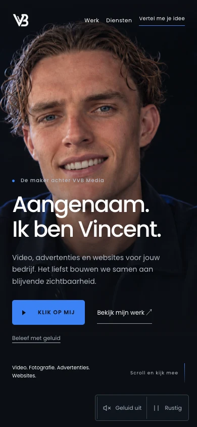 De mobiele VVB Media website